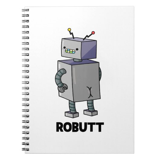 Robit Funny Robot Pun Notitieboek (Voorkant)