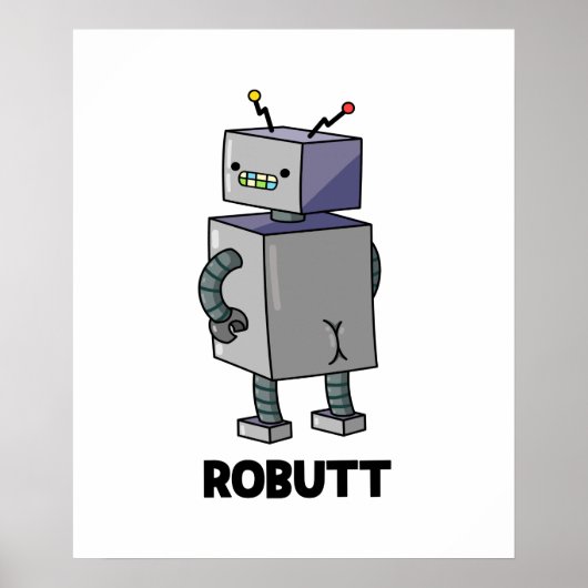 Robit Funny Robot Pun Poster (Voorkant)