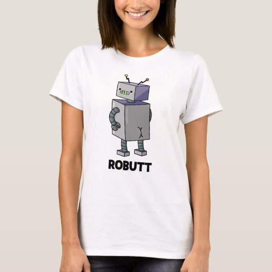 Robit Funny Robot Pun T-shirt (Voorkant)
