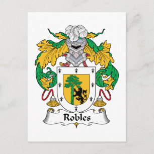 Robles Family Crest Briefkaart