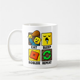 Roblox Eat Sleep Repeat Funny Gamer Koffiemok