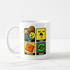 Roblox Eet Slaap Herhaal Grappige Gamer Koffiemok