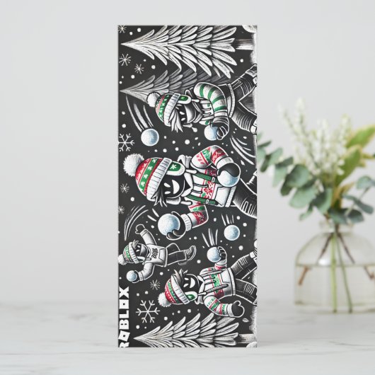 Robloxo's Cool Chalkboard Christmas Kaart voor jon (Staand voorkant)