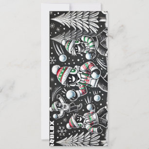 Robloxo's Cool Chalkboard Christmas Kaart voor jon