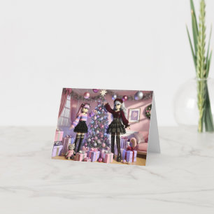 Robloxo's Emo Meisjes Kerstmis Kaart