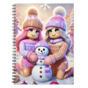 Robloxo's Preppy Christmas-Notitieboek voor tiener Notitieboek