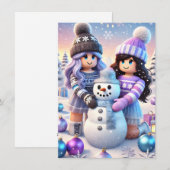 Robloxo's Teen Girls Preppy Noob Holiday Kaart (Voorkant / Achterkant)