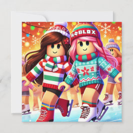 Robloxo's Teen Girls Warme Kerst Kaart