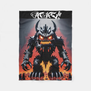 Robo-block Monster Blanket Fleece Deken