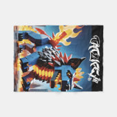 Robo-Block Pup Fleece Deken (Voorkant (Horizontaal))