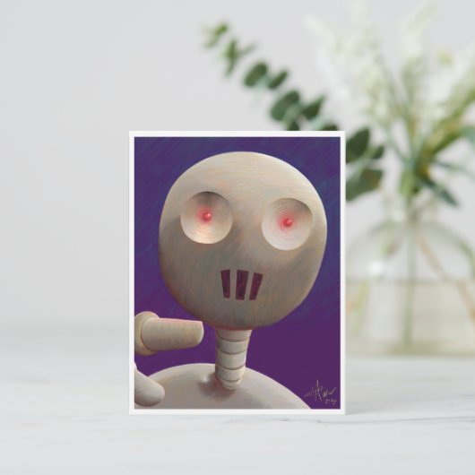 Robo Briefkaart (Staand voorkant)