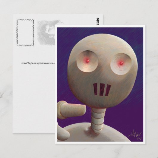 Robo Briefkaart (Voorkant / Achterkant)