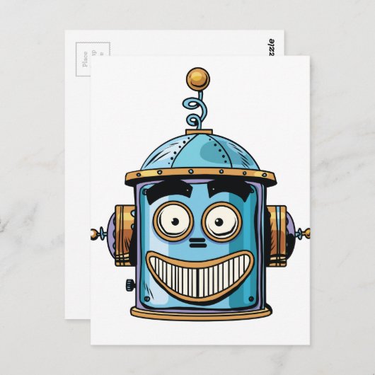 Robo Briefkaart (Voorkant / Achterkant)