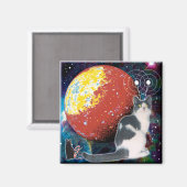 Robo-Cat Hobo magneet (Voorkant / Achterkant)