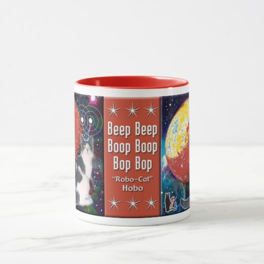 Robo-Cat Hobo Mok (Midden)