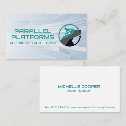 Robo Dog | AI-technologie Visitekaartje (Voorkant / Achterkant)