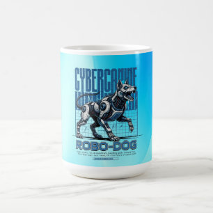 Robo Dog – Futuristische Cyber Hond Koffiemok