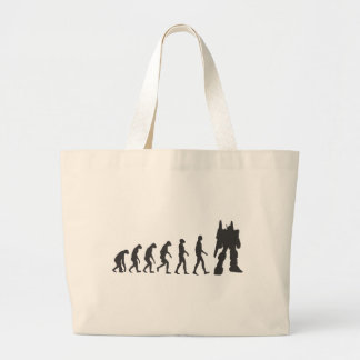 Robo-evolutie Grote Tote Bag