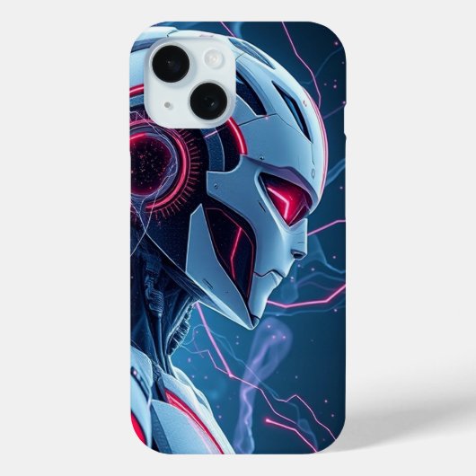 Robo Head Mobile Case-Mate iPhone Case (Achterkant)