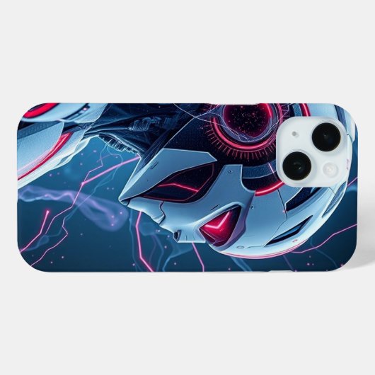 Robo Head Mobile Case-Mate iPhone Case (Achterkant (horizontaal))