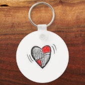 Robo-Heart Sleutelhanger (Voorkant)