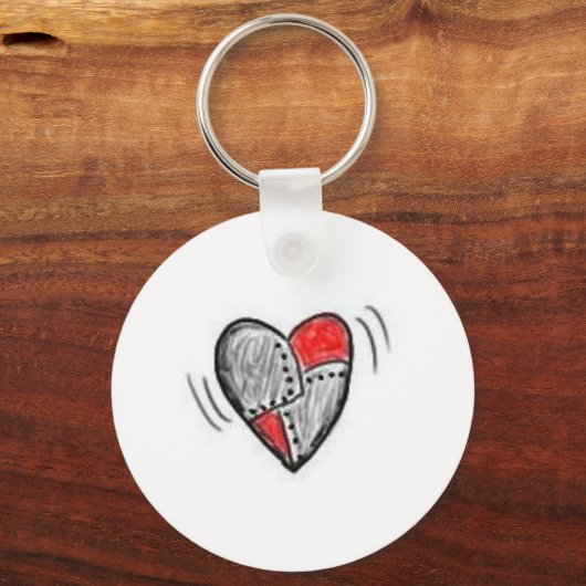 Robo-Heart Sleutelhanger (Voorkant)