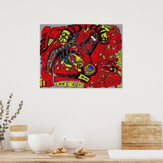 Robo Hell Poster (Keuken)