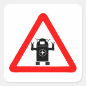 Robo Medische Sign Medical Care Square Sticker (Voorkant)
