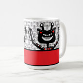 Robo Monster T-shirt Koffiemok (Voorkant rechts)