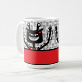 Robo Monster T-shirt Koffiemok (Voorkant links)