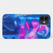 Robo Neon Graphic – Mobiel Case-Mate iPhone Case (Achterkant (horizontaal))
