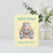 Robo-Nurse Briefkaart (Staand voorkant)