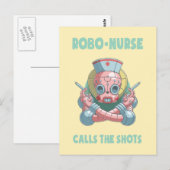 Robo-Nurse Briefkaart (Voorkant / Achterkant)