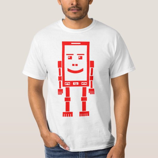 Robo Phone - Rood T-shirt (Voorkant)