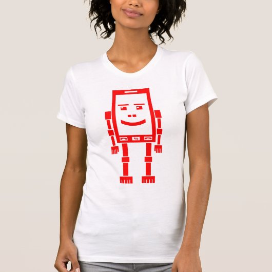 Robo Phone - Rood T-shirt (Voorkant)