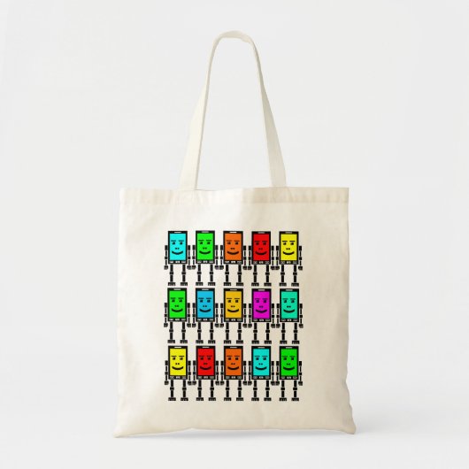 Robo Phones Tote Bag (Voorkant)