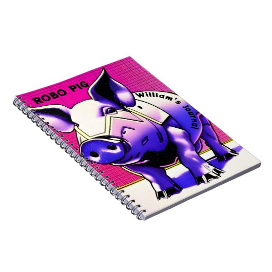 ROBO PIG Journal. bewerkbare tekst. Notitieboek (Rechterzijde)