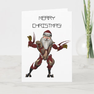 Robo Santa Feestdagen Kaart