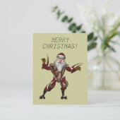 Robo Santa Feestdagenkaart (Staand voorkant)