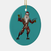 Robo Santa Keramisch Ornament (Rechts)
