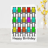 Robo-telefoon Kaart (Gele Bloem)