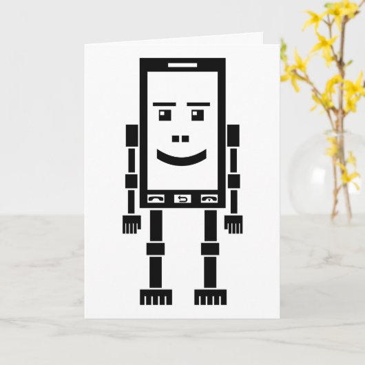 Robo-telefoon Kaart (Gele Bloem)