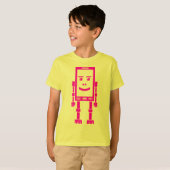 Robo Telefoon - Magenta T-shirt (Voorkant volledig)