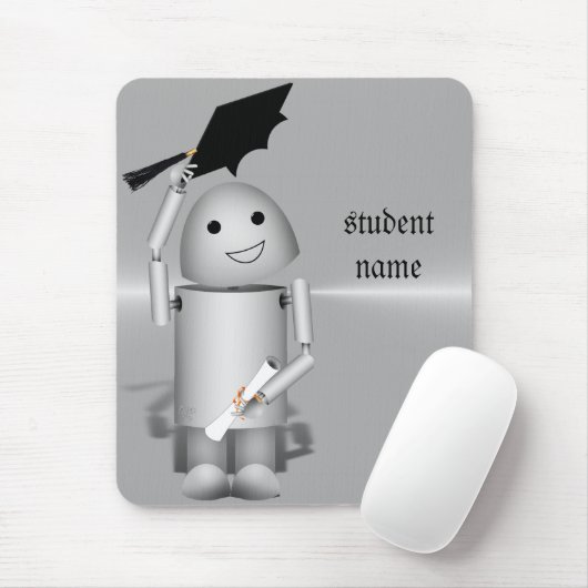 Robo-x9 Afstuderen - Petten weg in Viering Muismat (Met muis)