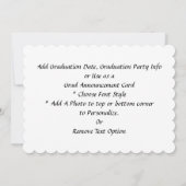 Robo-X9 Robot Afstuderen Foto Lijst Kaart (Achterkant)