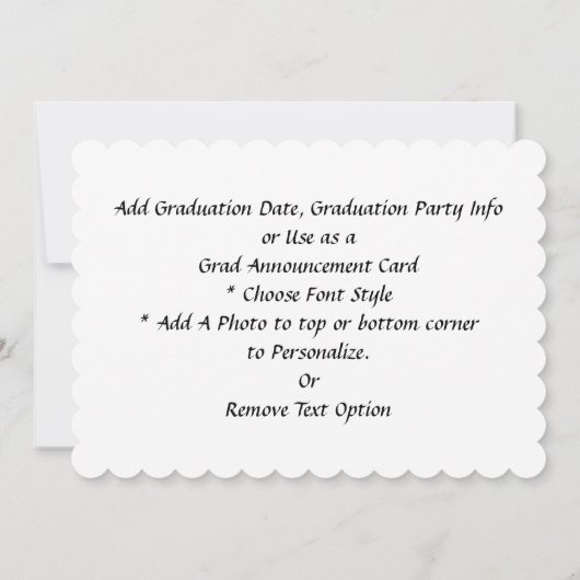 Robo-X9 Robot Afstuderen Foto Lijst Kaart (Achterkant)