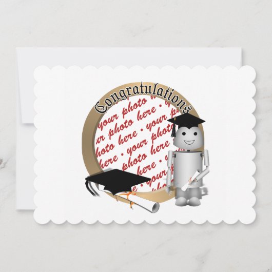 Robo-X9 Robot Afstuderen Foto Lijst Kaart (Voorkant)