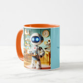 RoboBarista – AI Coffee Master Mok (Voorkant links)