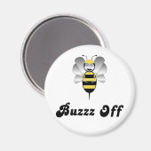 Robobee Bumble Bee Buzz Off Magnet (Voorkant / Achterkant)