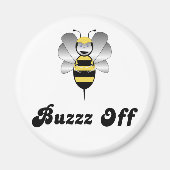 Robobee Bumble Bee Buzz Off Magnet (Voorkant)